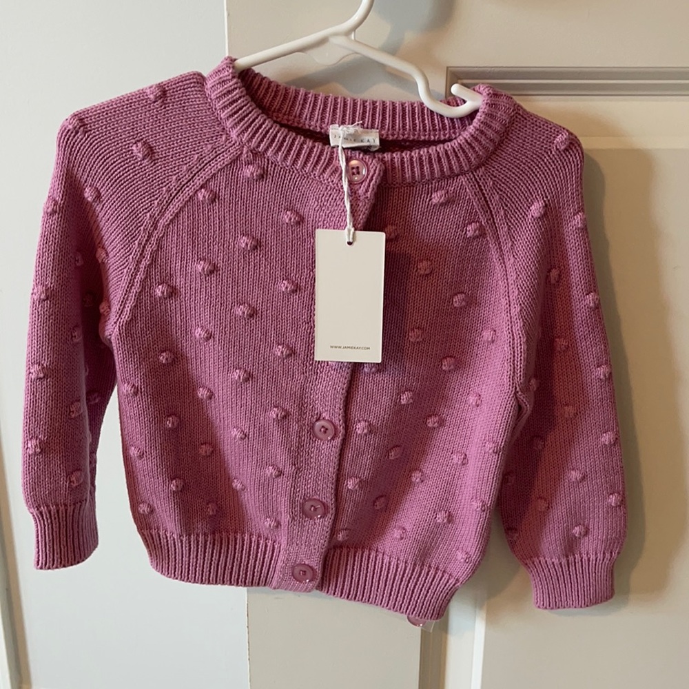 Jamie Kay Dotty Cardigan in Princess